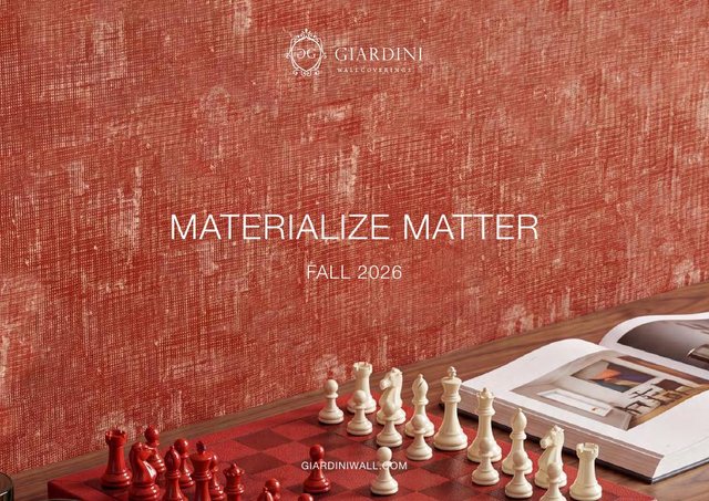 Couverture : Giardini Wallcoverings · Materialize Matter, automne 2026