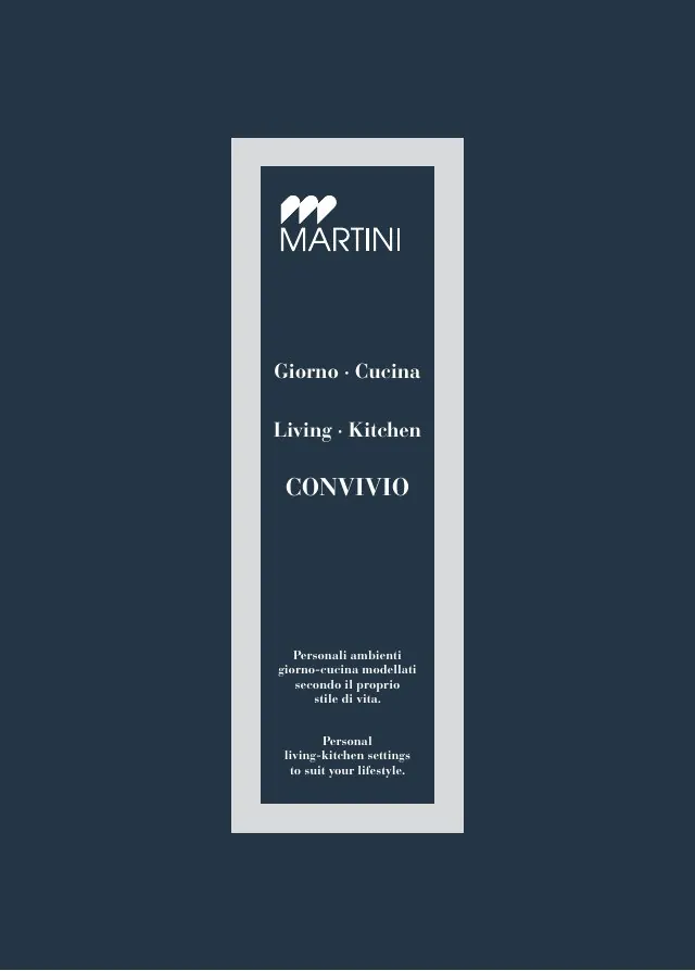 Titelseite: Martini · Convivio, Wohnraum und Küche im modernen Stil