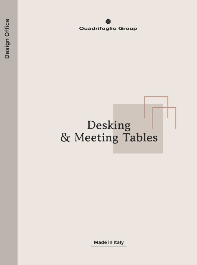 Couverture : Quadrifoglio · Desking & Meeting Tables 2026