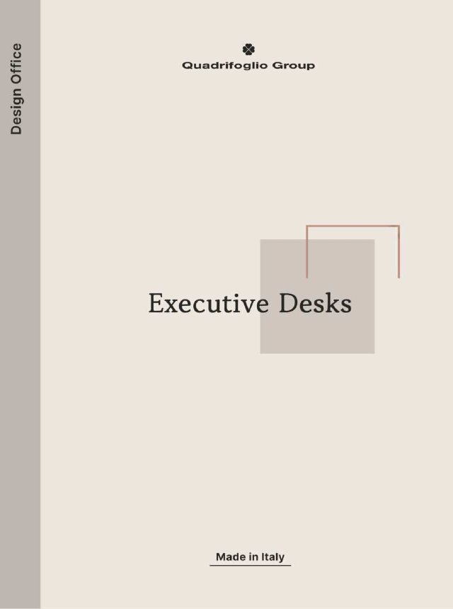 Couverture : Quadrifoglio · Executive Desks 2026