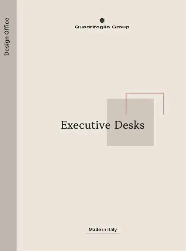 Titelseite: Quadrifoglio · Executive Desks 2026