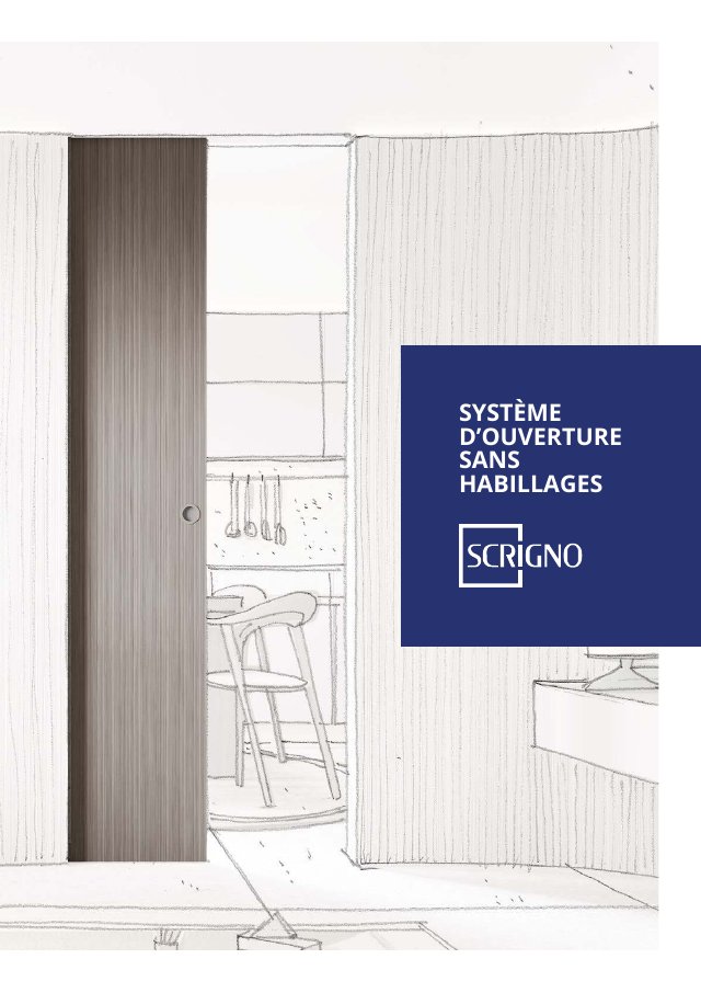 Couverture : Scrigno · Open Sys, portes affleurantes sans habillage