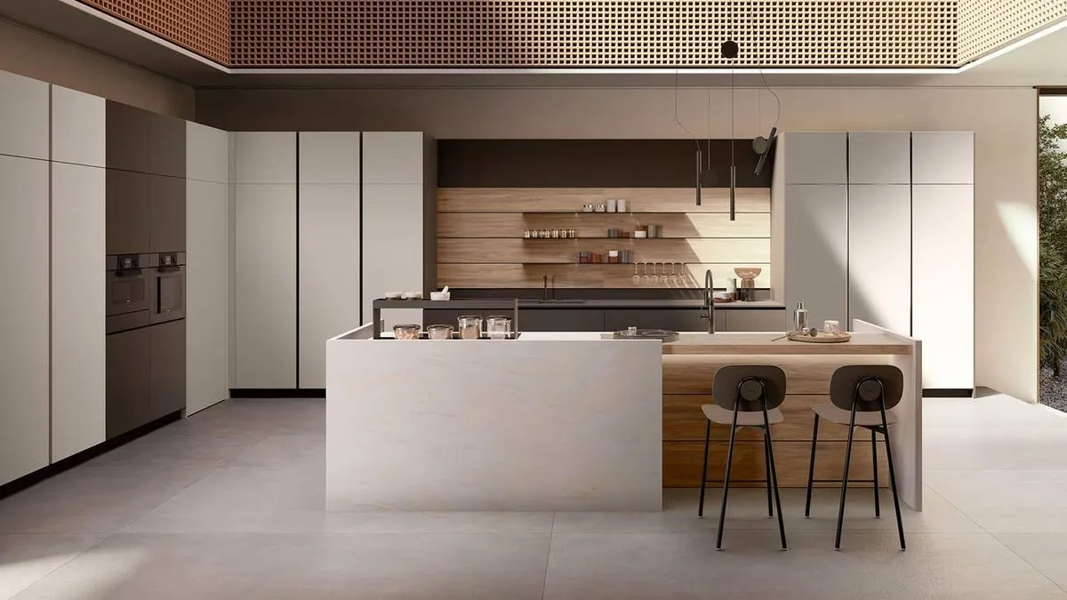 Ausgestellte Küche im Showroom