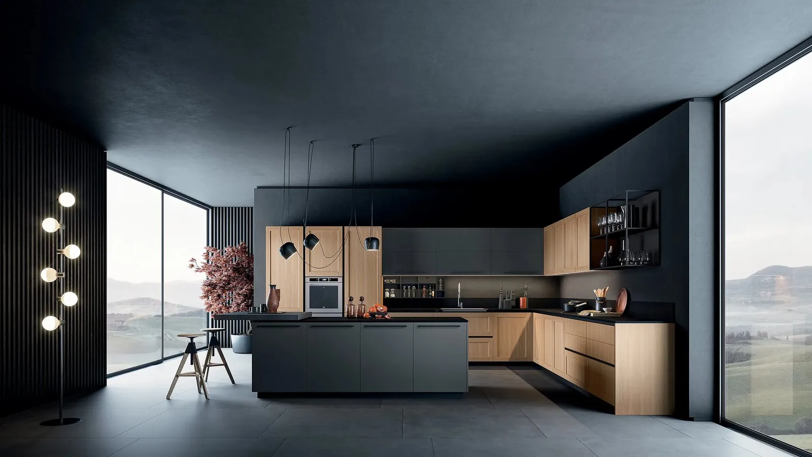 Küche Etro, dunkle Stimmung · © Armony Cucine
