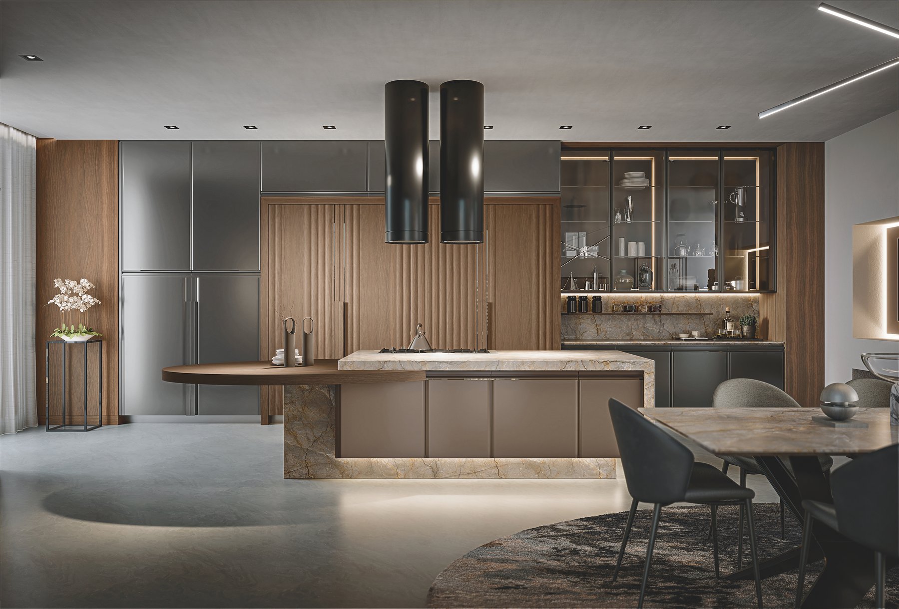 Contemporary wooden kitchen · © Martini Interiors
