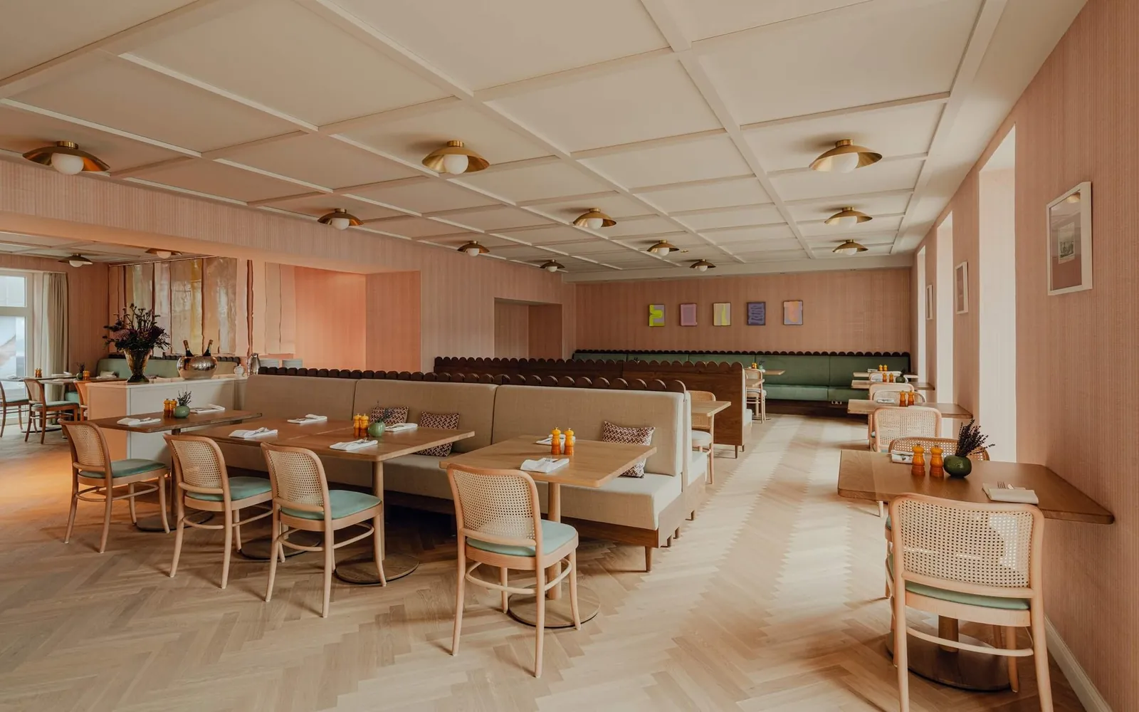 Parquet in un ristorante · © Bauwerk