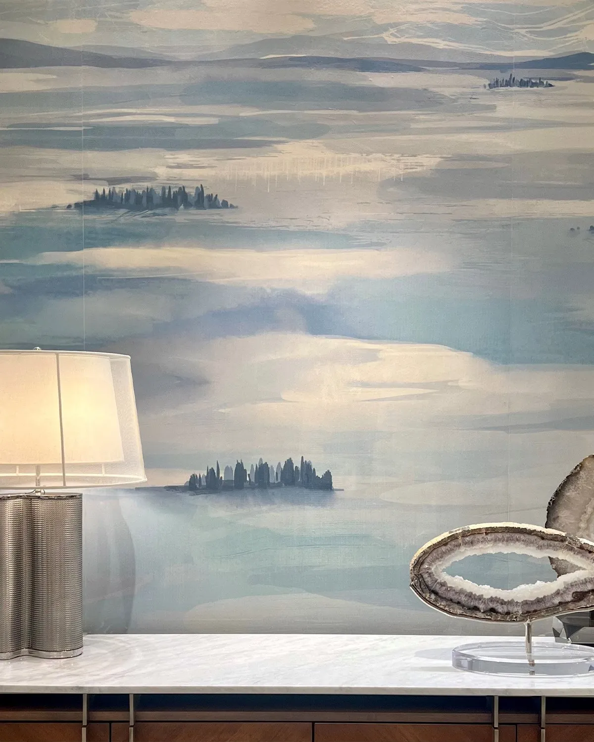 Pannello panoramico Siena Hills su velluto · © Giardini Wallcoverings