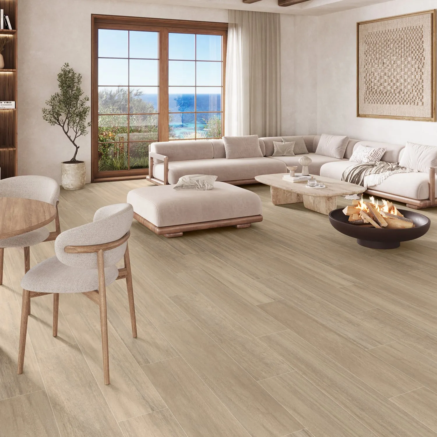 Gres effetto legno Alcor Oak · © Villa Ceramica