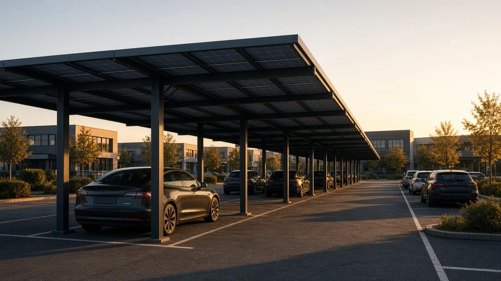 Solar-Carports – Bild: Indigo Solar
