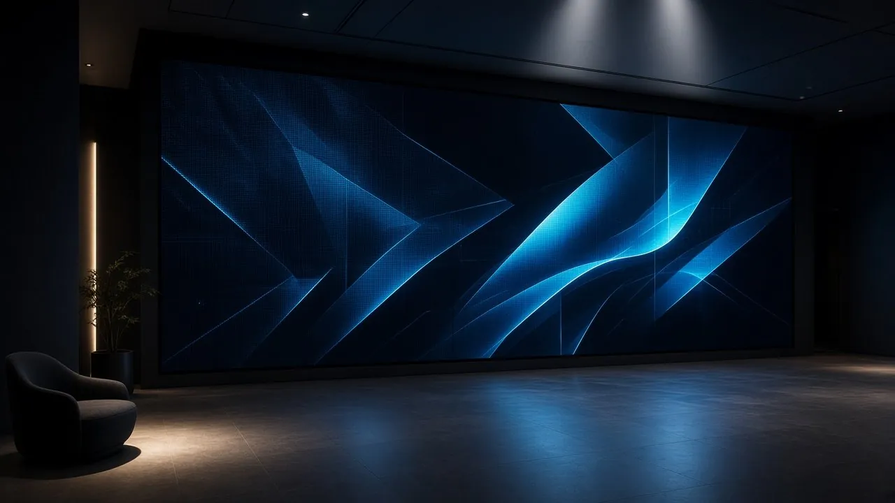 Grosse LED-Wand nach Mass – Bild: Indigo Solar