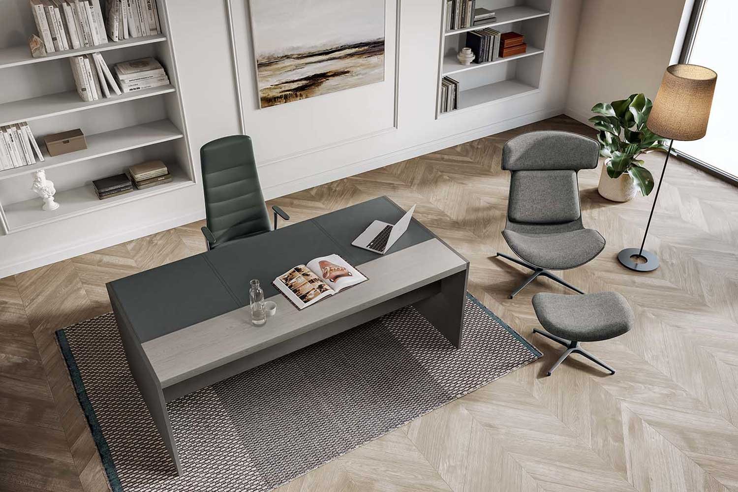 Executive desk and bookcase · © Quadrifoglio