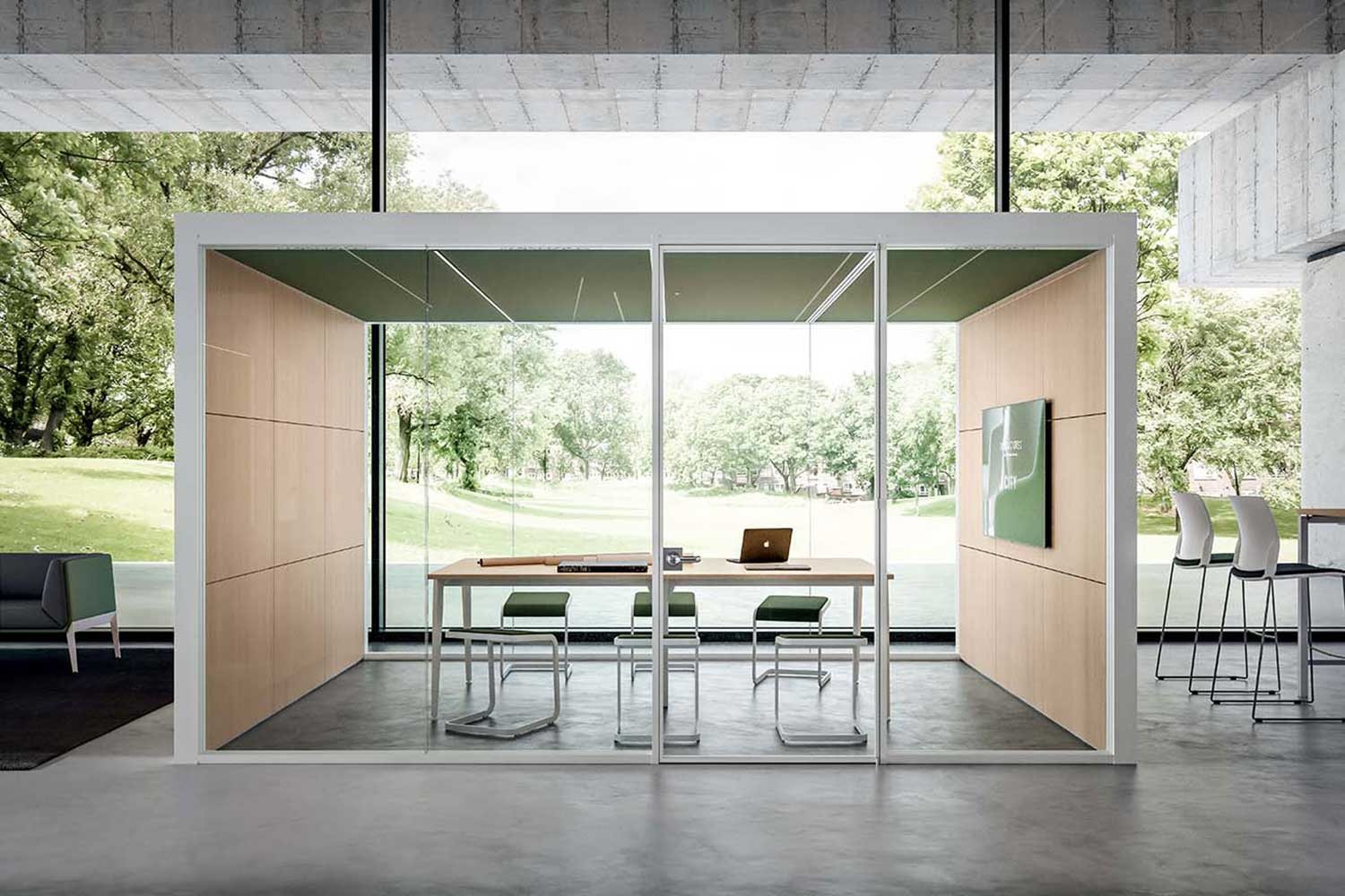 Glazed acoustic pod · © Quadrifoglio