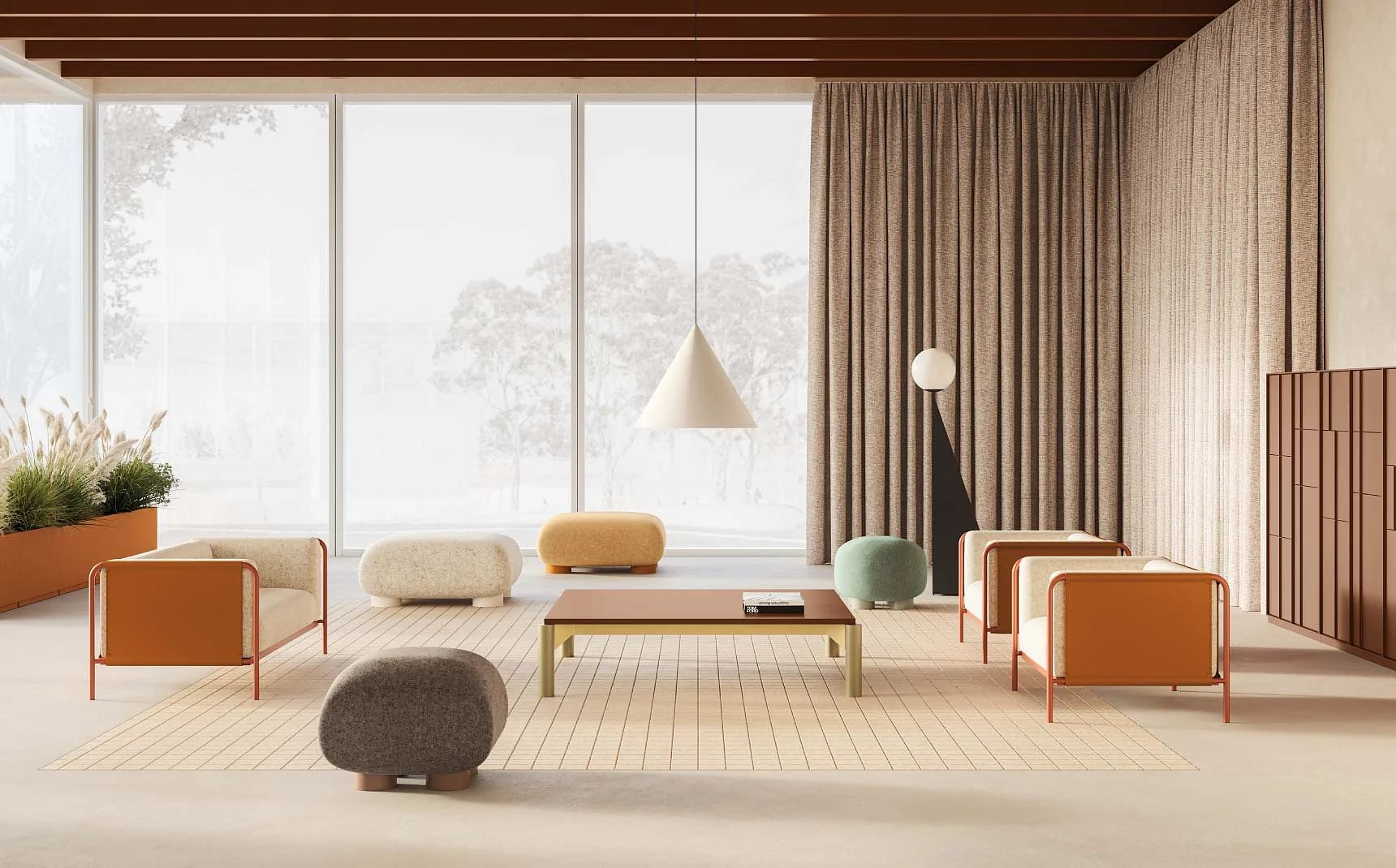 Relaxation area and sofa · © Dieffebi