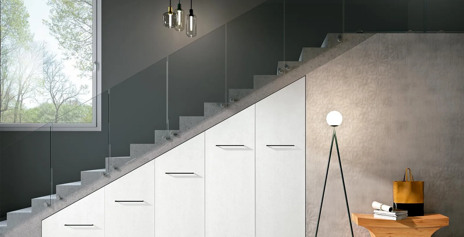 Stauraum unter der Treppe · © Ferrimobili