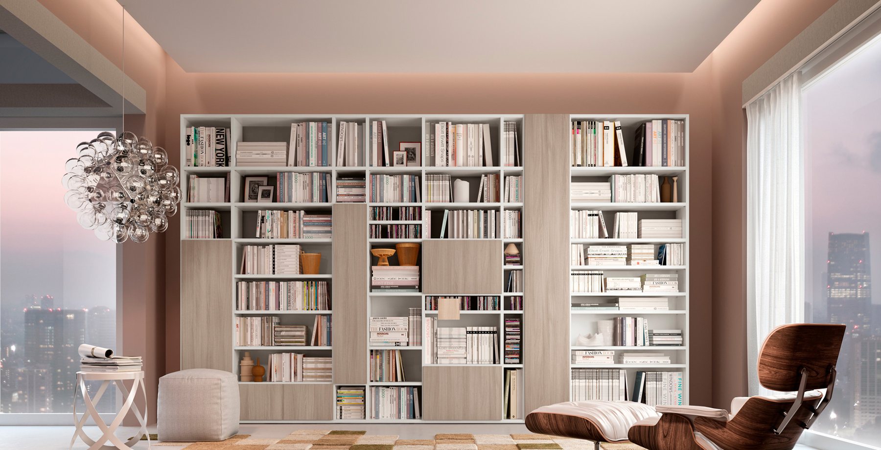 Made-to-measure bookcase · © Ferrimobili