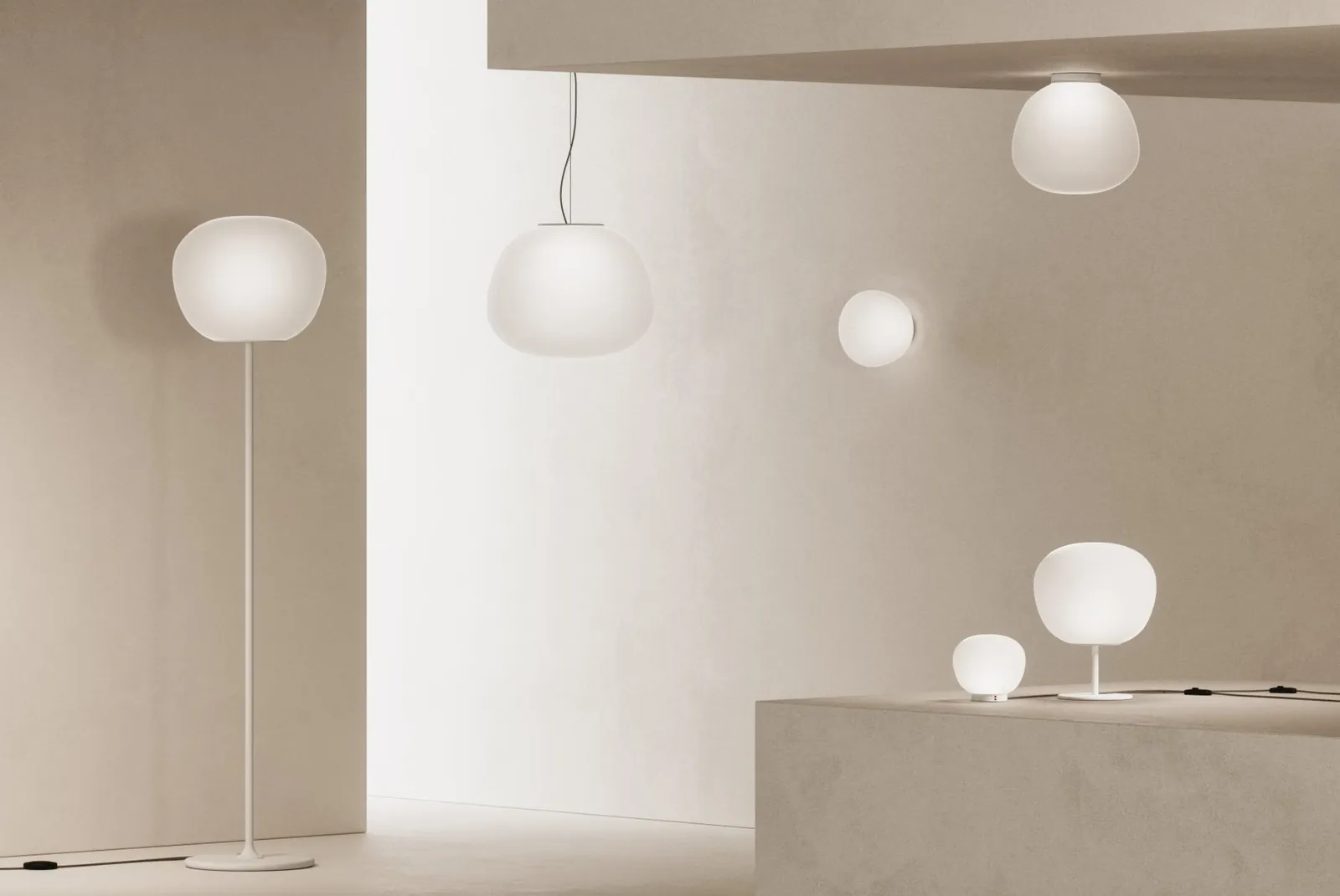 Steh- und Pendelleuchten Lumi Mochi · © Fabbian