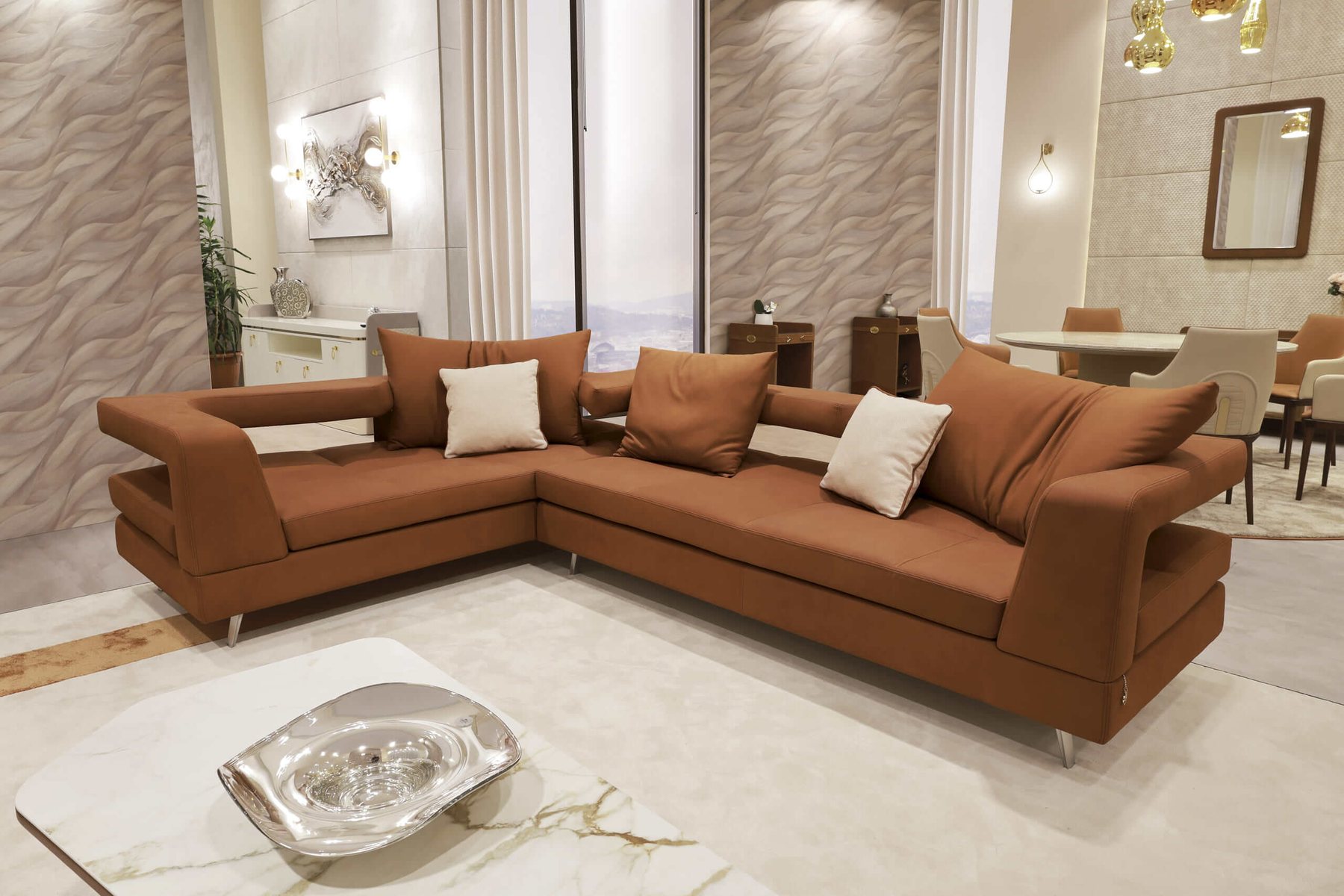 Leather corner sofa · © Formenti Divani
