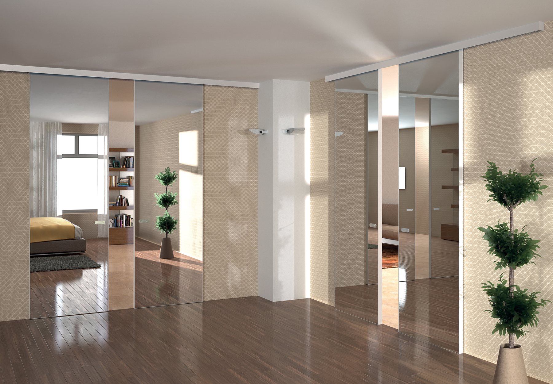 Large glass sliding doors · © Flessya
