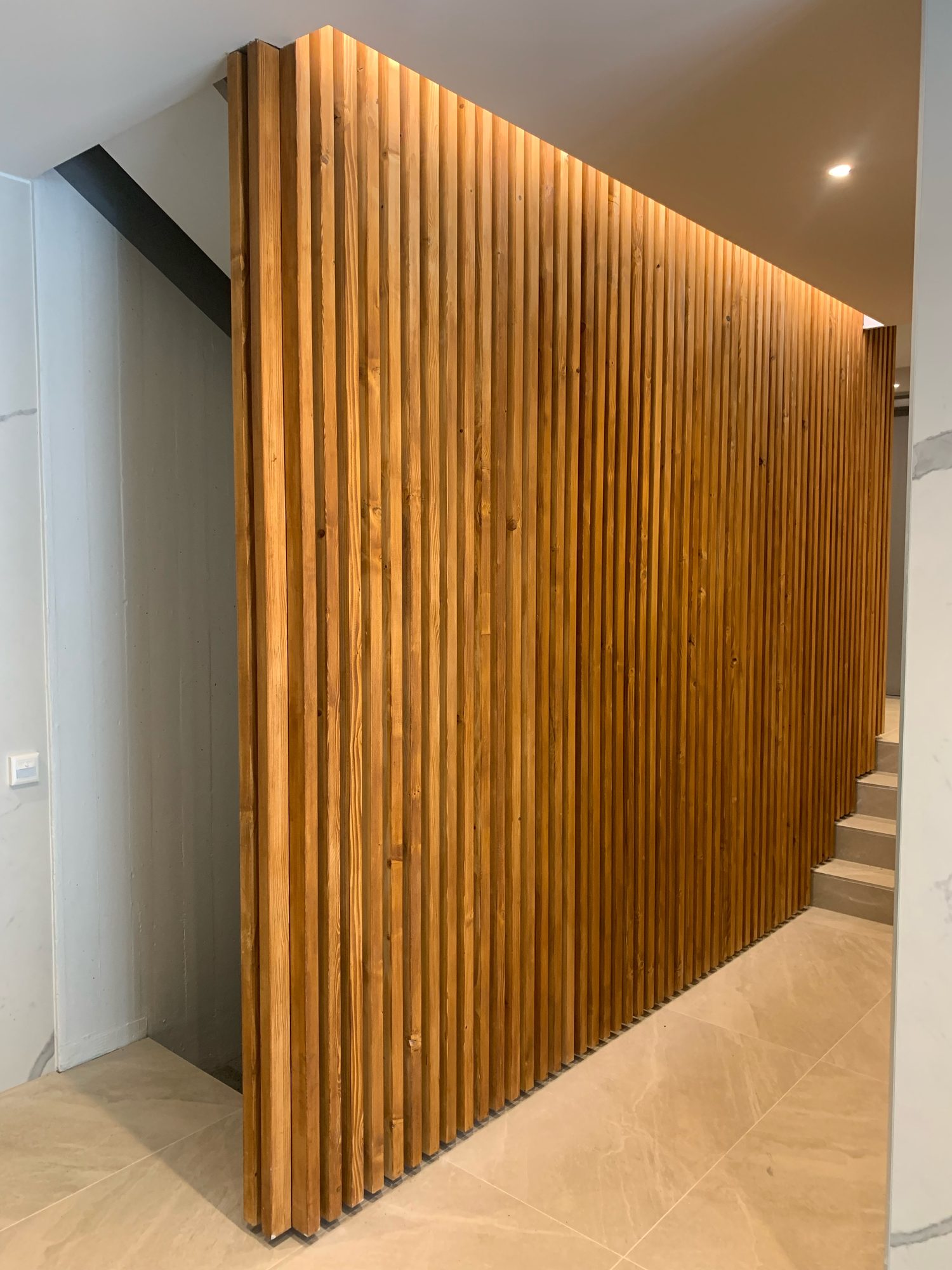 Detail of the hall cladding