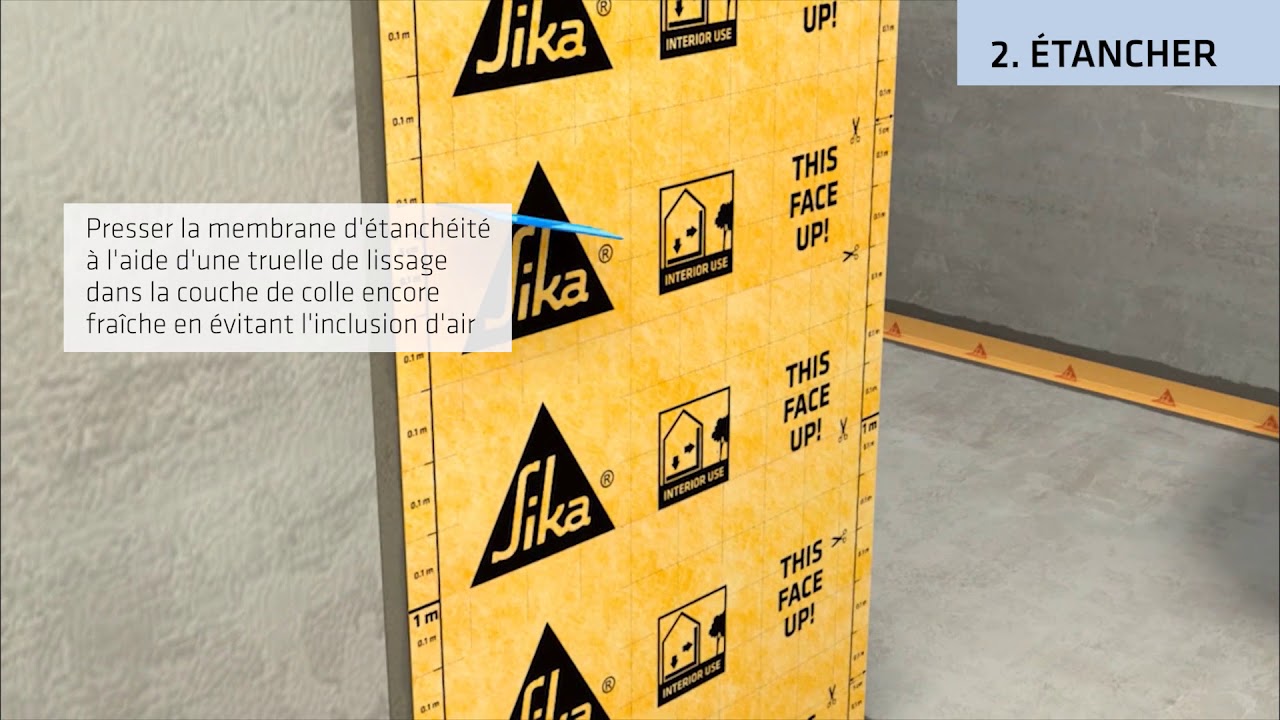Videovorschau: SikaCeram Sealing Membrane W: Abdichtung unter Fliesen